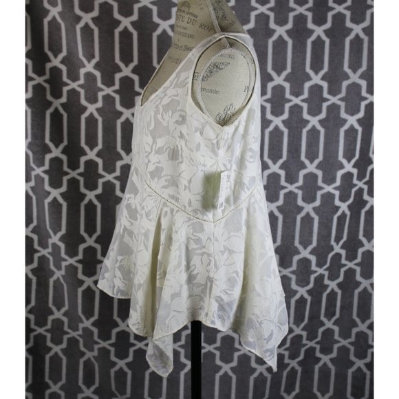 Anthro Vanessa Virginia lace ivory boho top S - Picture 3 of 12